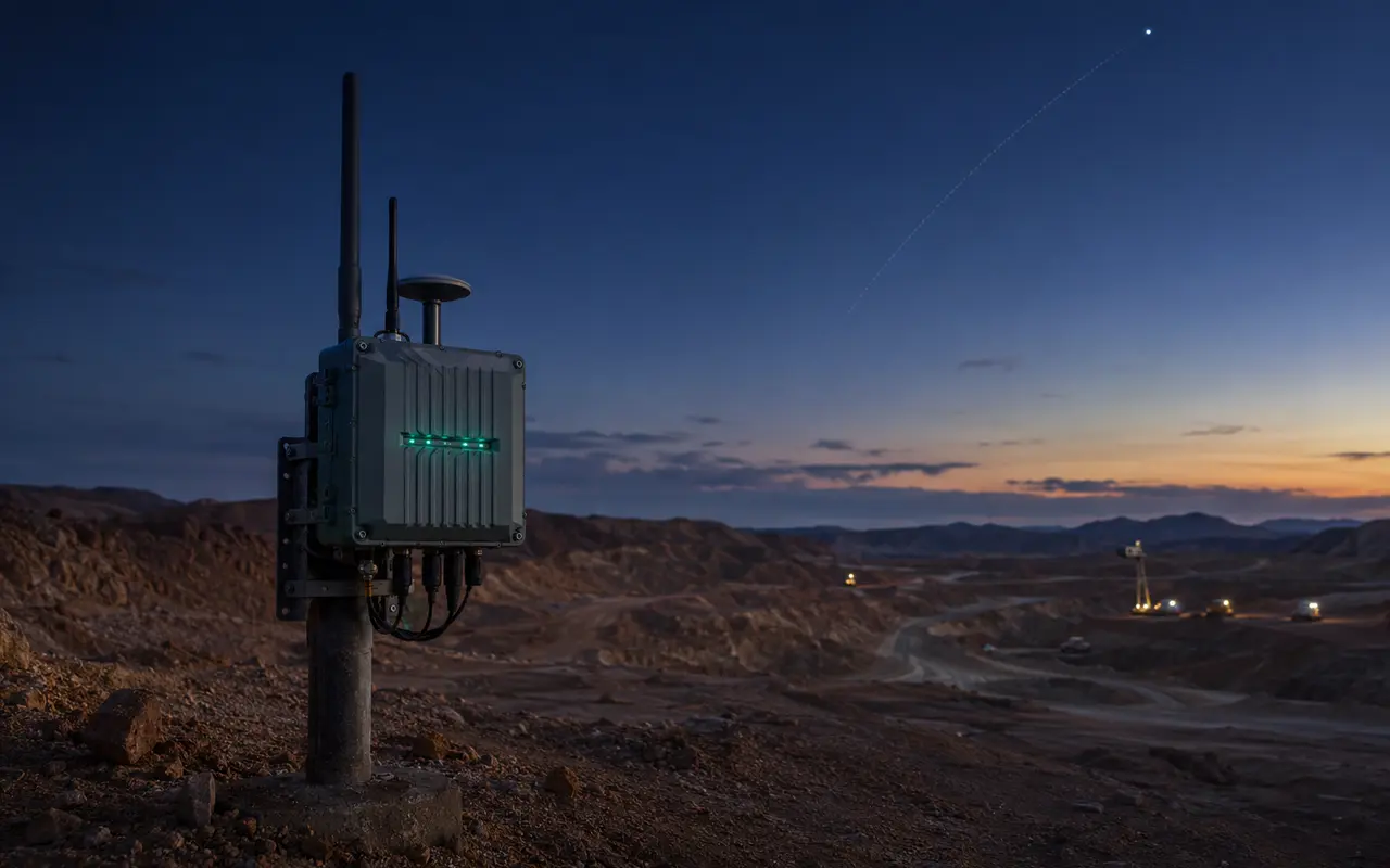 Passerelle IoT robuste installée sur une infrastructure en zone aride